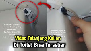Wanita Kaget Di Toilet Ada CCTV Tersembunyi Padahal Sudah Pipis