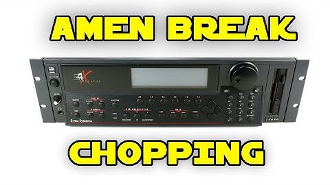 EMU E4X HARDWARE SAMPLER SESSION | PRESETS CHOPPING AMEN pt 1