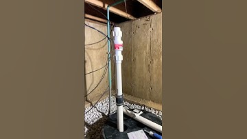 Installing a sump basin and pump in crawlspace part 6. #crawlspace #hardwork #yourubeshorts #howto