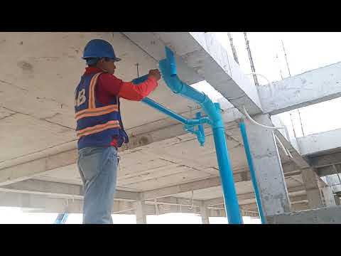 how to install and connect sewage system sleeve with PVC pipe, របៀបតំឡើងប្រព័ន្ធទិតិទឹកកង្វក់.