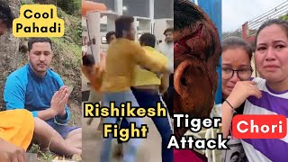 Rishikesh me UP walo ki ladai | Cool pahadi | Mountain Tiger Attack | Monika Sajwan