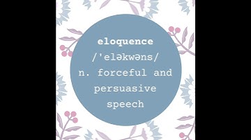 A word a day keeps the dictionary away - eloquence
