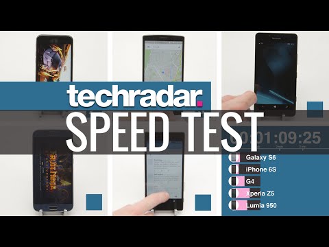 Smartphone speed test: Lumia 950 vs Xperia Z5 vs iPhone 6S vs Galaxy S6 vs LG G4