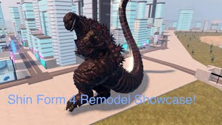 Shin Godzilla Form 4 Remodel Showcase! (Roblox Kaiju Universe)