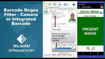 Barcode Regex Filter   Camera or Integrated Barcode