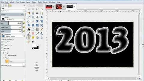 Festive Text - Tutorial for Gimp 2.8