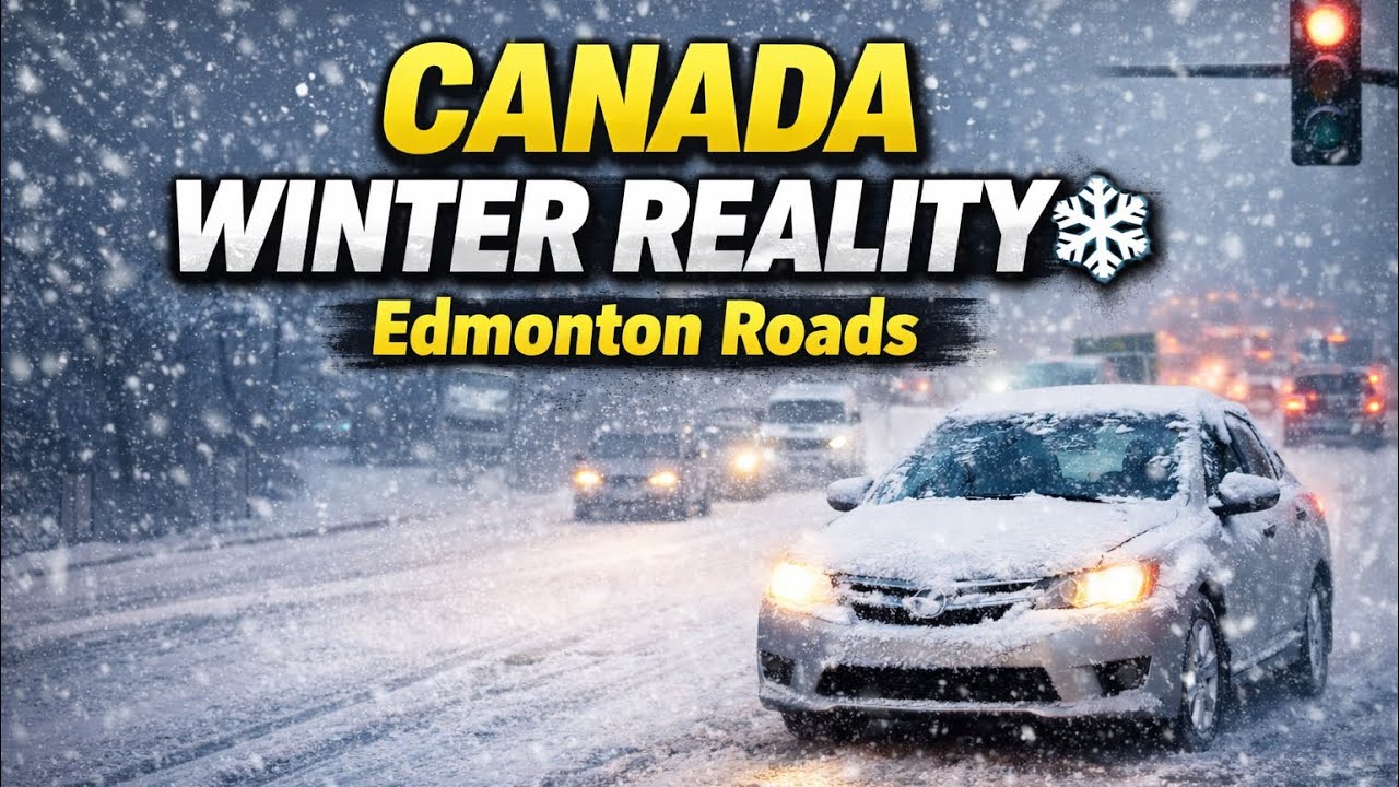 Canada mei driving ? 😬🇨🇦❄️ | Edmonton Weather & Dangerous Driving Conditions
