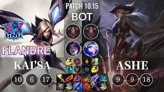 LNG Flandre Kai'Sa vs Ashe Bot - KR Patch 10.15