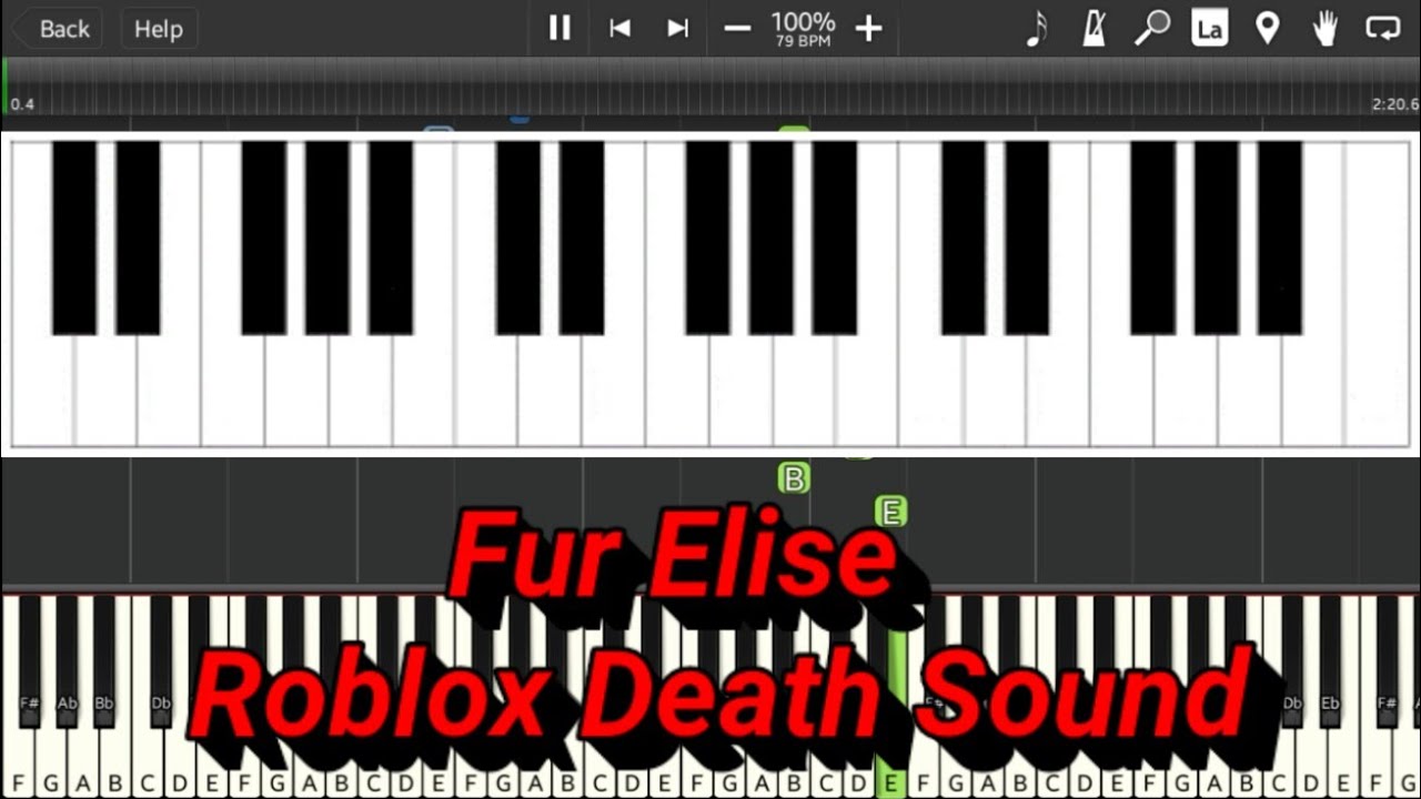 Fur Elise But Its Roblox Death Sound Youtube - fur elise roblox id