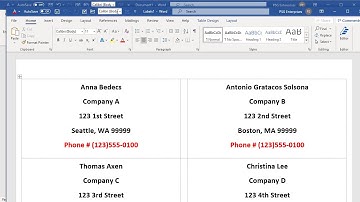 How to Mail Merge Label using MS Access and Word - Office 365
