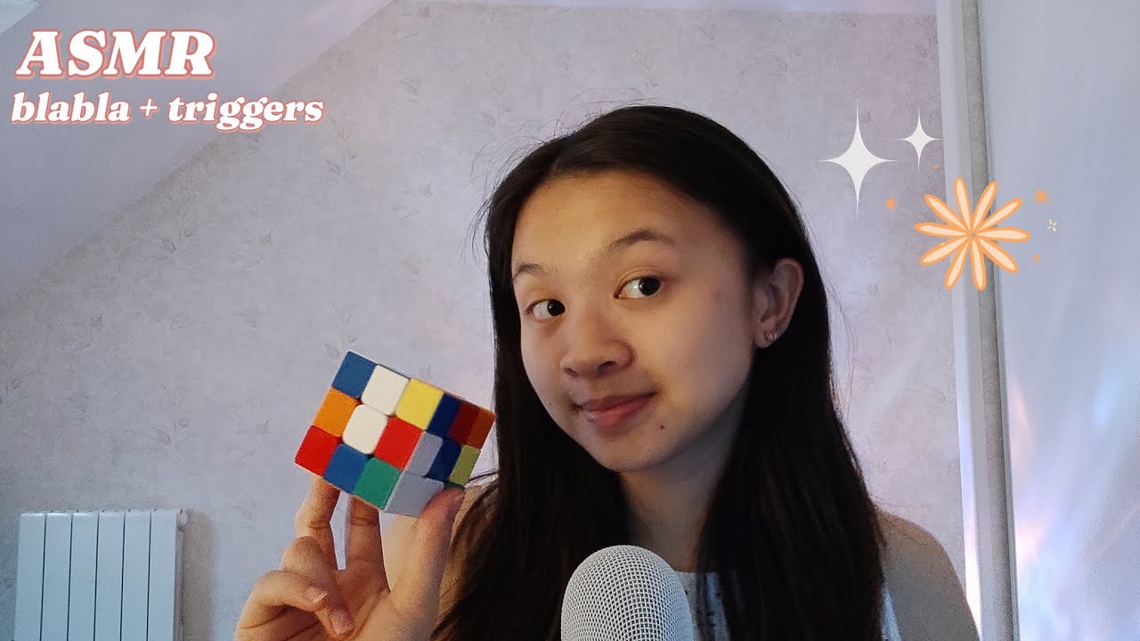 ASMR en détente 🌼🌙 (assortiment de triggers & blabla)