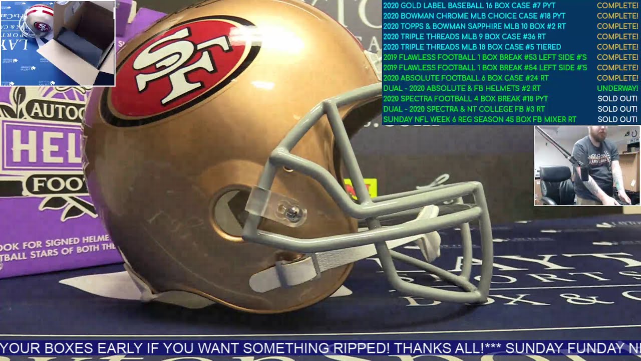 Dual Case NFL - 2020 Panini Absolute Football & Leaf Autographed Full Size Helmets #2