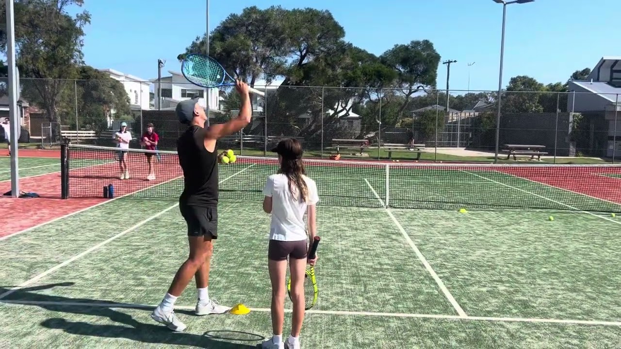 Private lesson serving