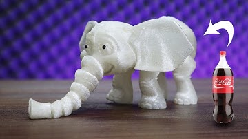 how to make Flexi Elephant With plastic bottle (PET) - free filament  - DIY