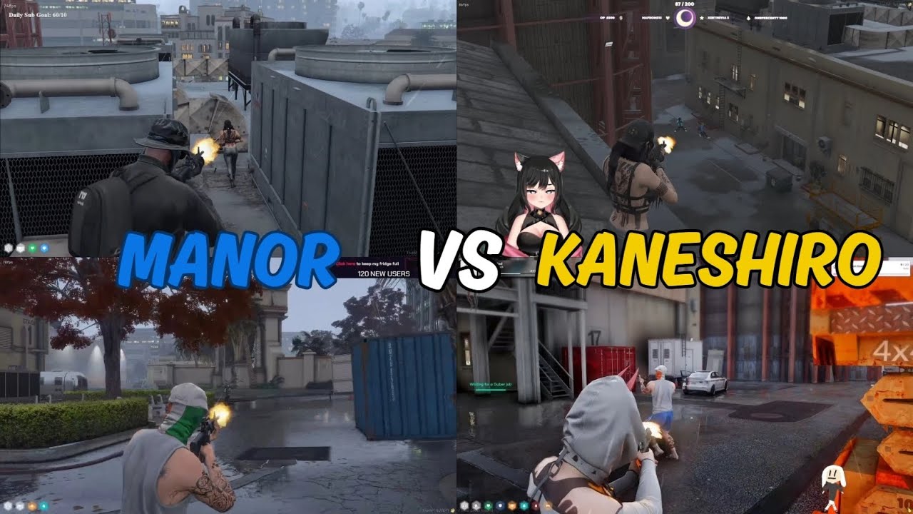 Manor vs Kaneshiro After a Bank Truck In The Movie Studio | Multi POV | NoPixel 4.0 GTA RP