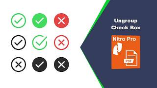 How to Unlink Checkboxes in an Interactive PDF Form in Nitro Pro PDF Editor
