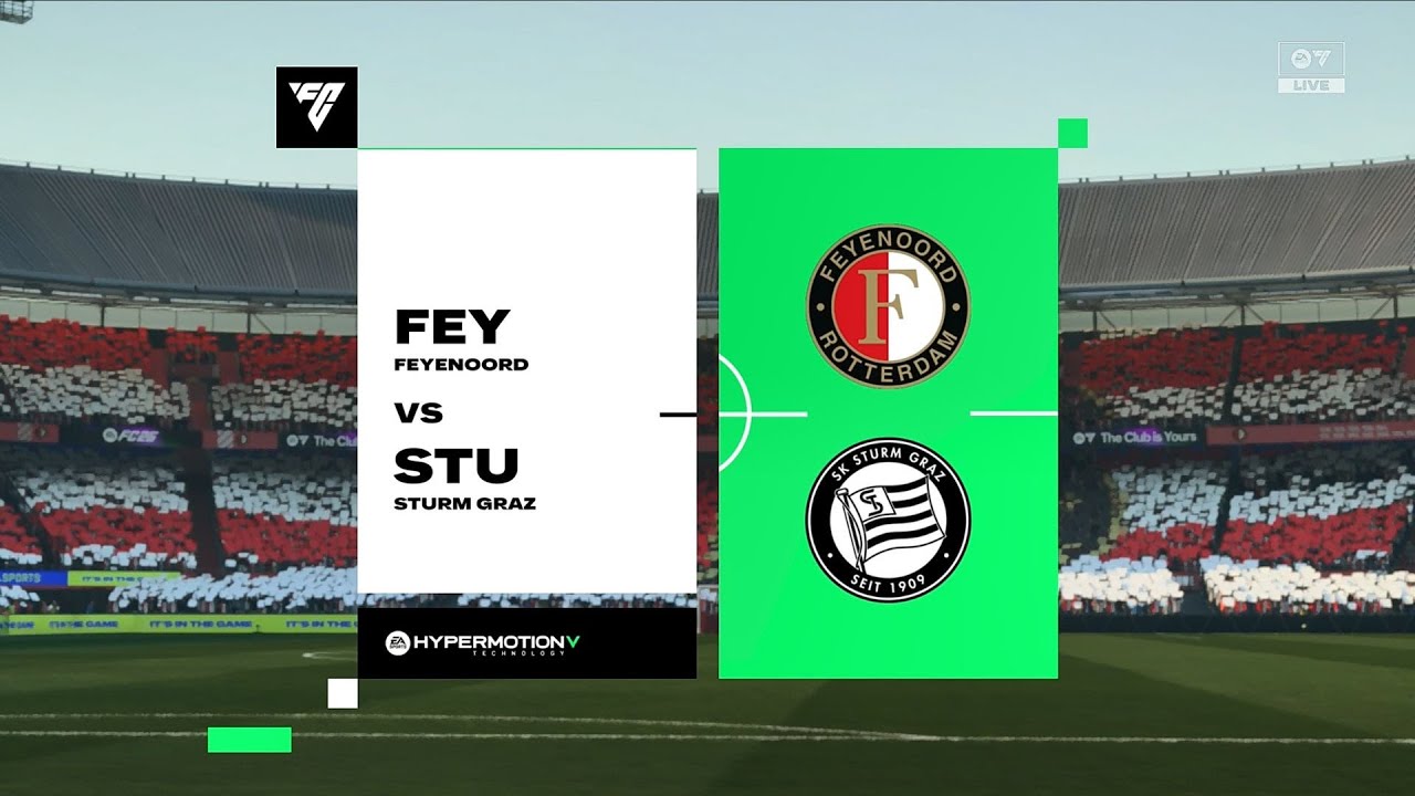 EA Sports FC 25 | Feyenoord vs Sturm Graz - UEFA Europa League | Gameplay PS5