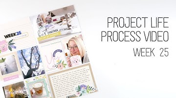 Project Life 2021 Process Video // Week 25 // Citrus Twist