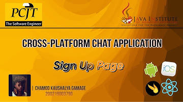 Cross Platform Chat Application | Sign Up Page | React Native ⚛️