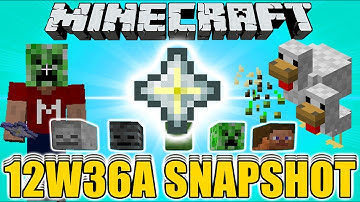 Minecraft 12W36A UPDATE SNAPSHOT How to get the Nether Star New Breeding Wearable Heads