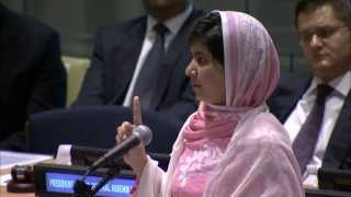 GLOBALMAXIM: MALALA YOUSAFZAI, PAKISTANI SCHOOLGIRL SHOT by TALIBAN SPEAKS to the U.N.