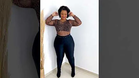 Latest curvy women shorts haul,Plus size model fashion trend