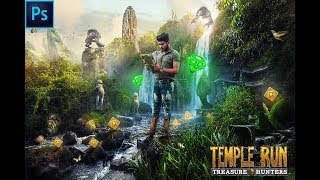 Temple Run Treasure And Hunters | Photoshop Manipulation  Tutorial | By Sony Jackson screenshot 4