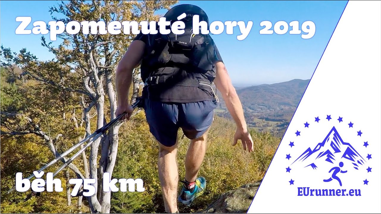 Zapomenuté hory 2019: trať 75 kilometrů - ultra-trailový běžecký závod