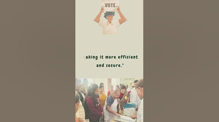 #EVM #VVPAT #ElectionCommissionOfIndia #TransparentVoting #Democracy