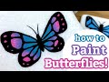How to PAINT A BUTTERFLY step by step || Rock Painting Tutorial for BEGINNERS || Rock Painting 101