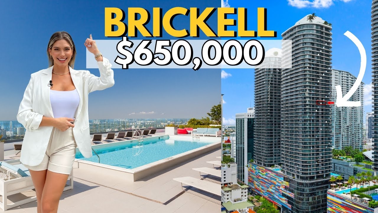 Inside a $650,000 CONDO in BRICKELL MIAMI - Next to BRICKELL CITY CENTRE - Full Tour