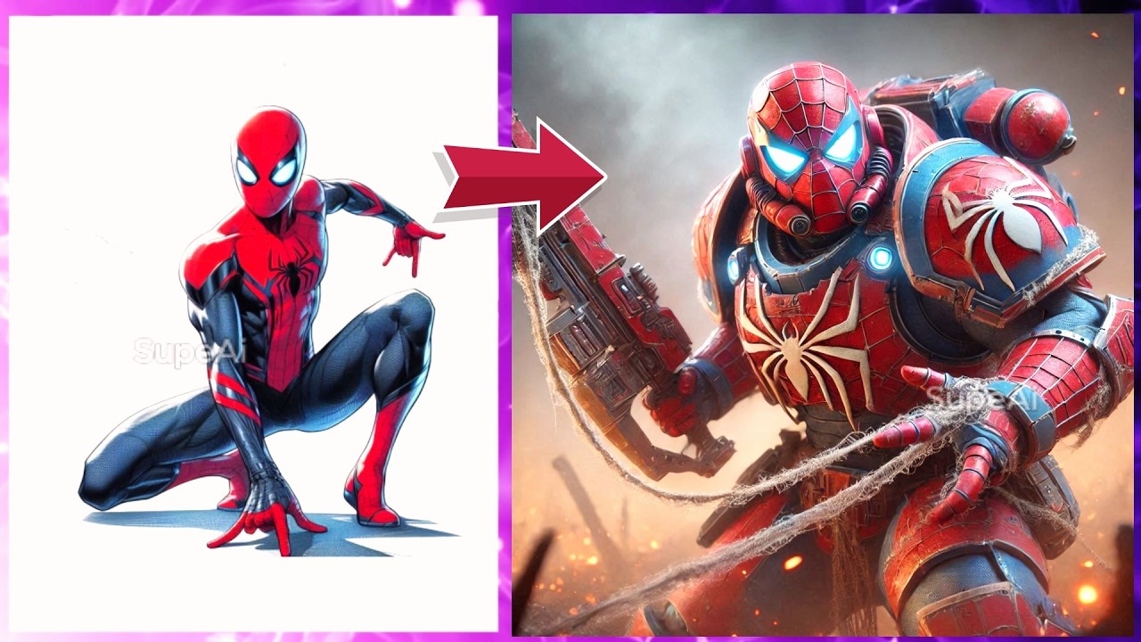 AVENGERS But ⚔️🤖☠️ WARHAMMER 40K 😱 Vengers 🔥  (Marvel & DC) 