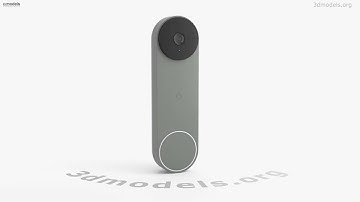 Google Nest Doorbell Ash 3D model by 3DModels.org