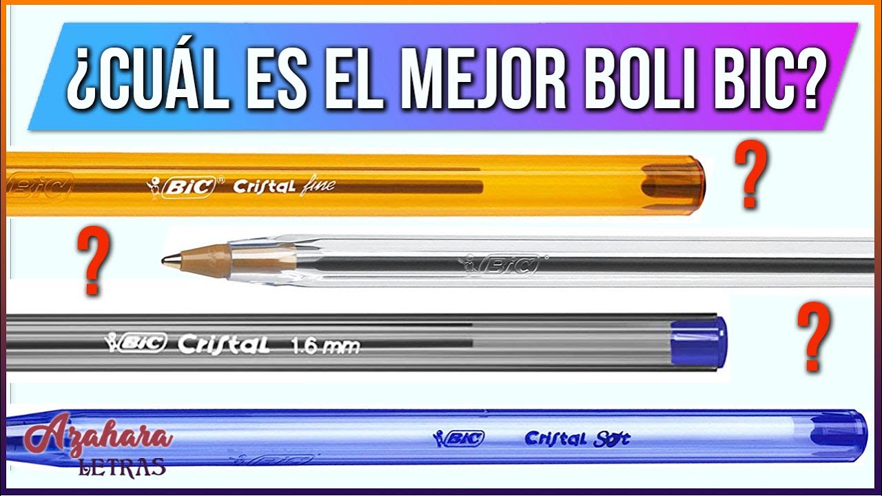 Cuáles son los diferentes tipos de bolígrafos BIC?