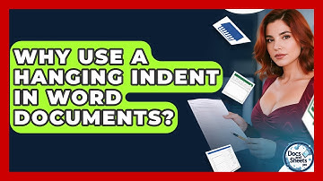 Why Use A Hanging Indent In Word Documents? - Docs and Sheets Pro