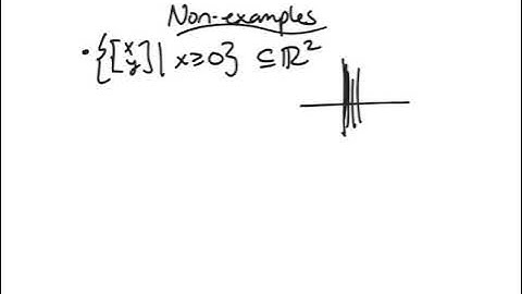 Vector space examples and non-examples