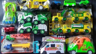 Mencari mobil-mobilan, Exavator, Mobil Ambulan, Mobil Balap, Mobil Pemadam, Tayo, Helicopter.