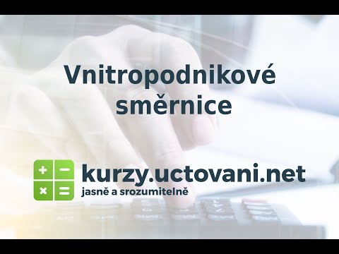 Video: Účetně vnitropodnikově?