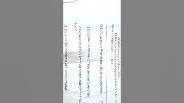 b a sem2 english paper #sem1#englishpaper#newstyle#hngu#exam#arts#gk