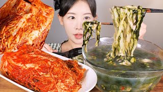 뜨거운데 시원해🍜🦪 매생이굴칼국수 먹방 Seaweed Oyster noodles (Kalguksu) [eating show] mukbang korean food