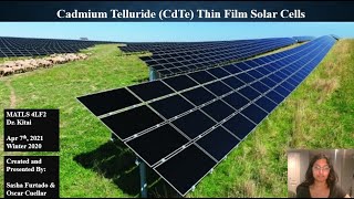 CdTe Solar Cells Presentation