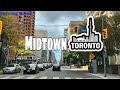 4k  driving around midtown toronto