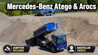 2026 Mercedes-Benz Atego Arocs Kipper Beim Schotter Entladen