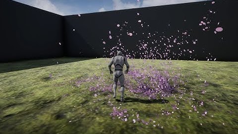 UE4 Niagara Usecase Test - Controlling Force for petals or leaves