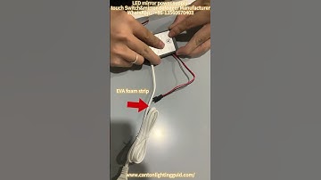 Diy vanity mirror with lights, led mirror touch switch sensor with 96W drivers.#touchsensor #diy