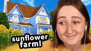 i built a sunflower farm in the sims!