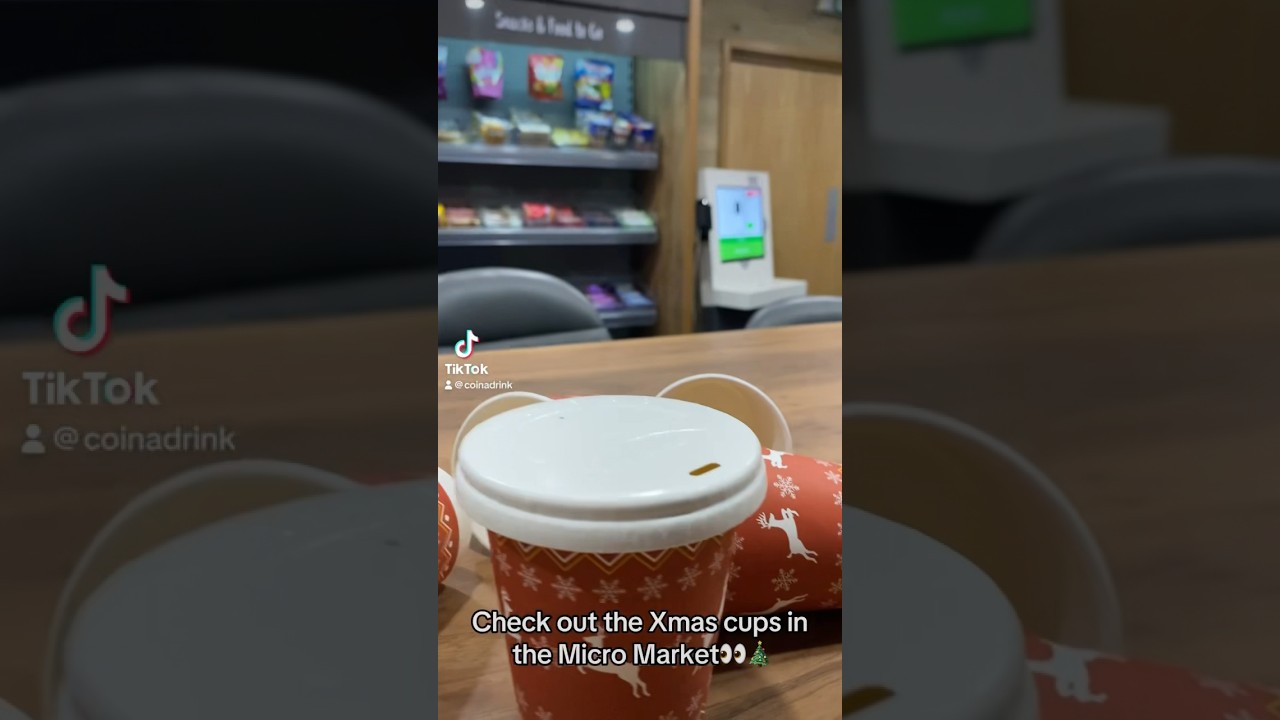 Have you seen the Christmas cups in your Market? 👀 