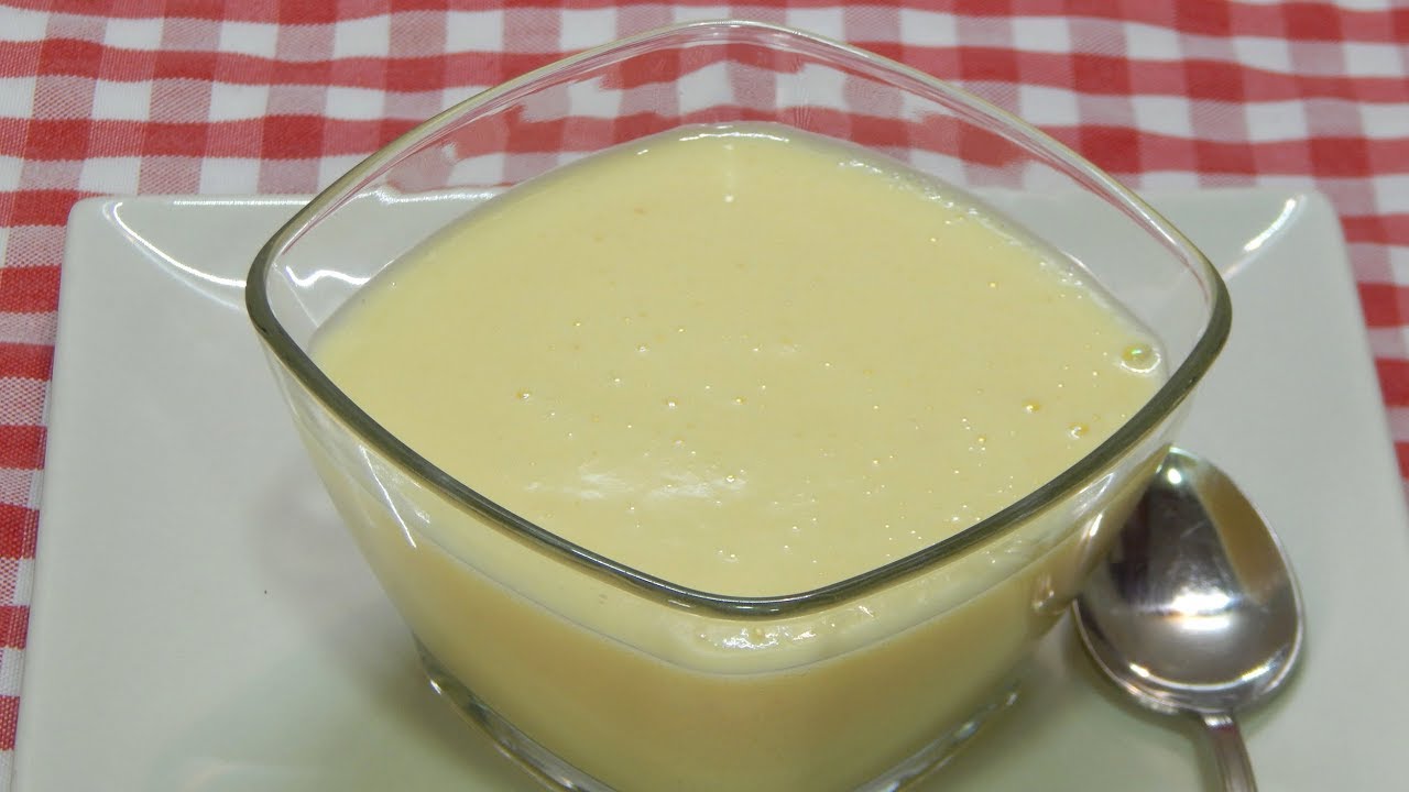 Receta de crema Inglesa casera paso a paso - YouTube