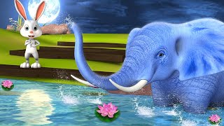 The Wise Elephant and the Cunning Rabbit