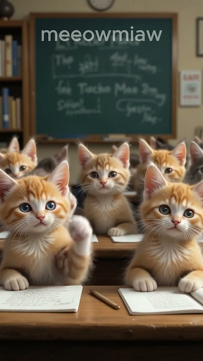 Beginilah Jadinya Kalau Kucing Masuk Sekolah... Ngakak Parah! #kucinglucu #cat #catlovers #catshorts